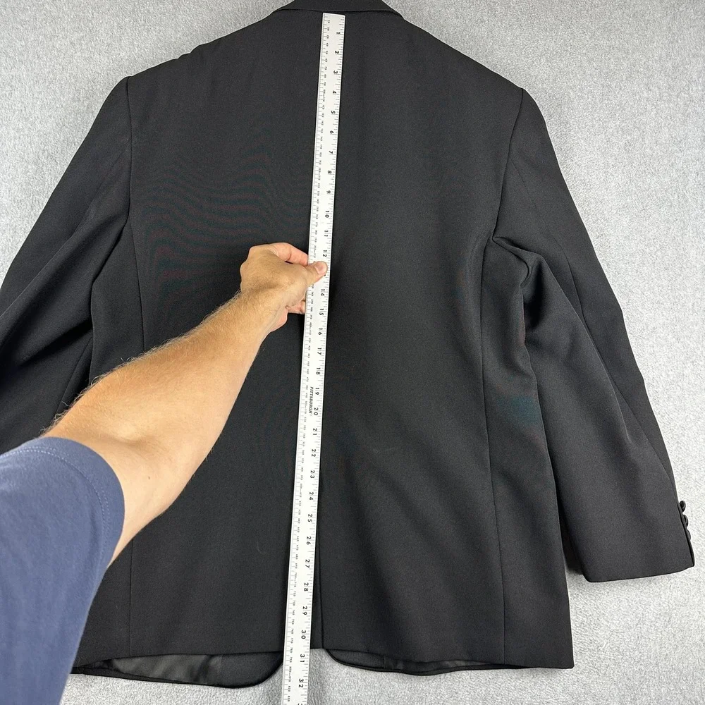 Formal Wear International Tuxedo Suit Jacket Mens 46S Black Peak Lapel Dinner